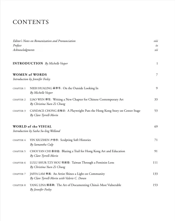 Creating Across Cultures-Sample Page-Table of Contents